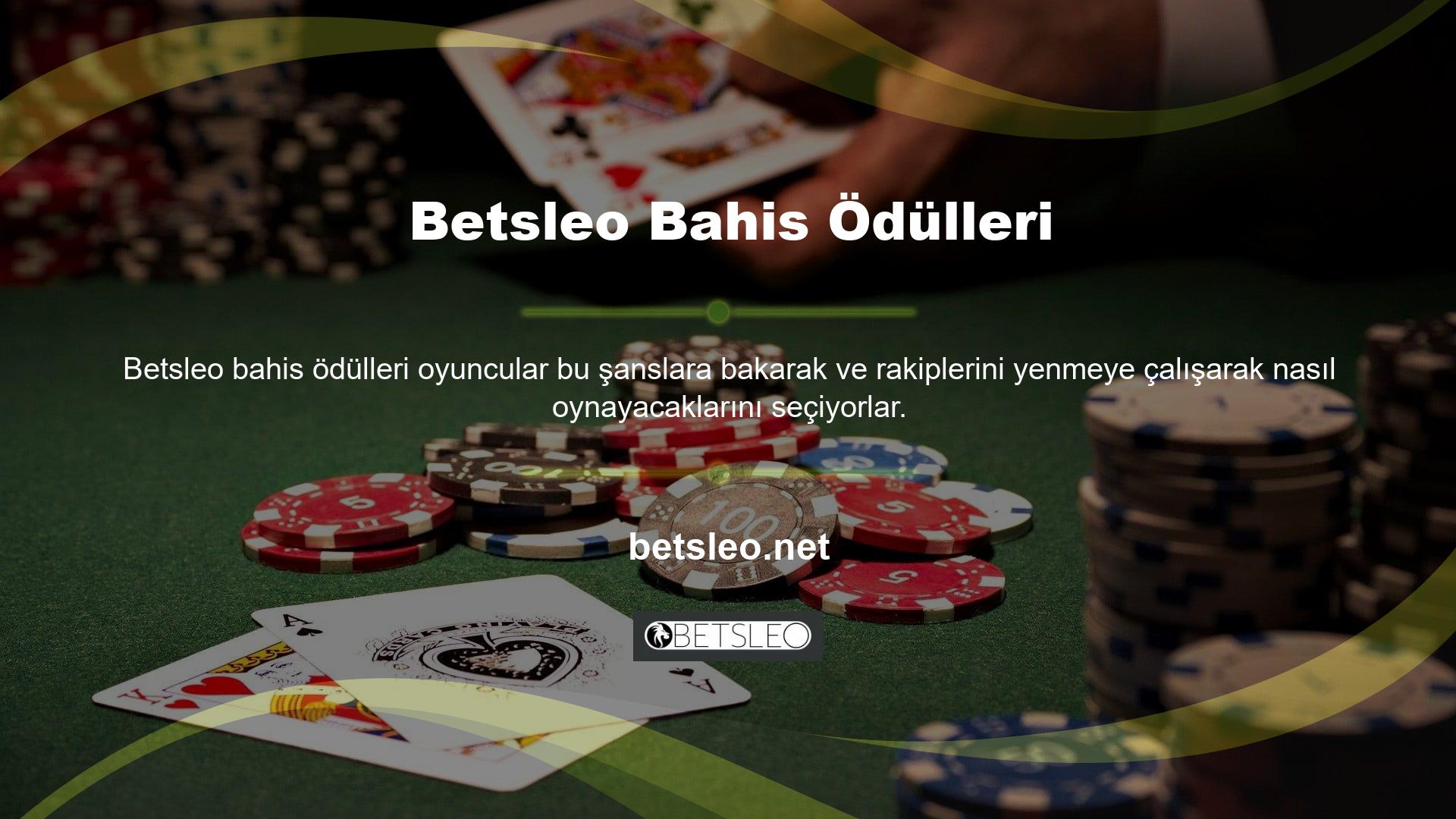 Bahis de şansa dayanmaktadır